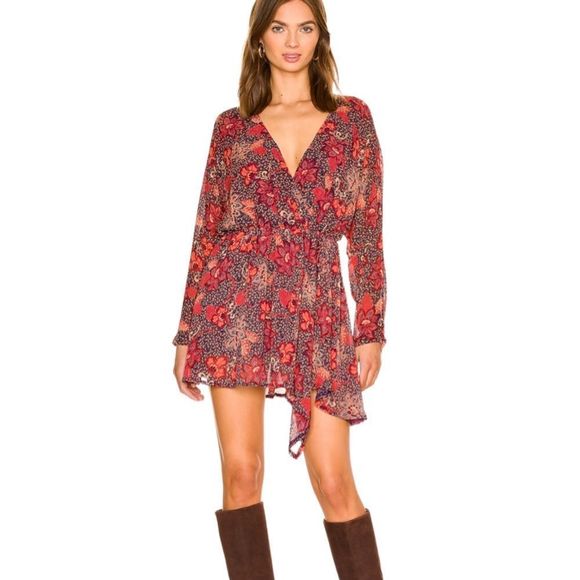 NWT Free People Teegan Mini Dress - Picture 5 of 7